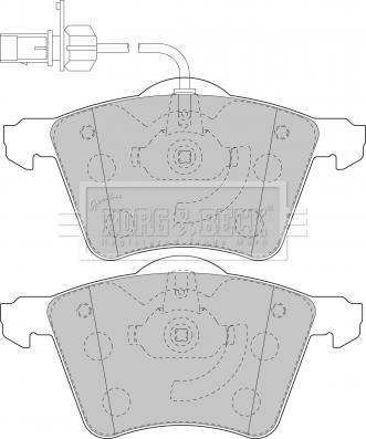 Borg & Beck BBP1800 - Brake Pad Set, disc brake autospares.lv