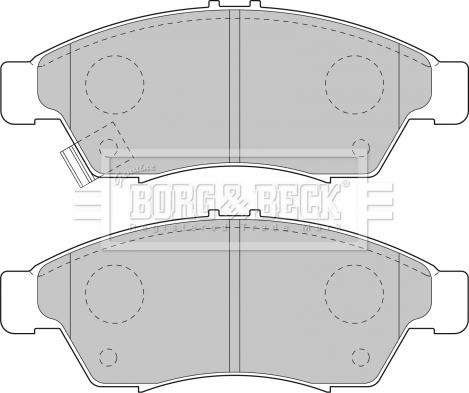 Borg & Beck BBP1802 - Brake Pad Set, disc brake autospares.lv