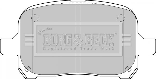 Borg & Beck BBP1810 - Brake Pad Set, disc brake autospares.lv