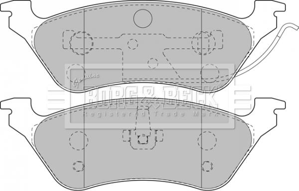 Borg & Beck BBP1889 - Brake Pad Set, disc brake autospares.lv