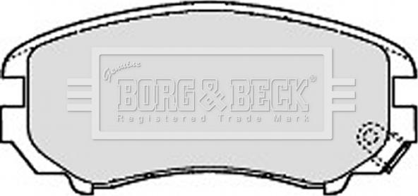 Borg & Beck BBP1884 - Brake Pad Set, disc brake autospares.lv