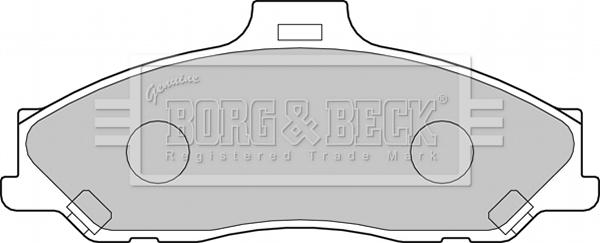 Borg & Beck BBP1887 - Brake Pad Set, disc brake autospares.lv