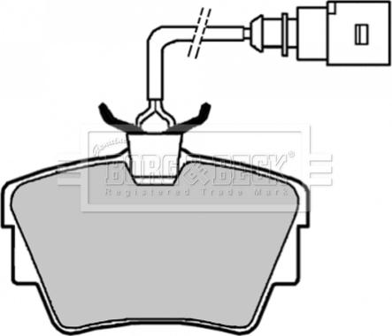 Borg & Beck BBP1822 - Brake Pad Set, disc brake autospares.lv