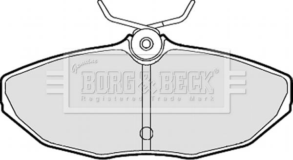 Borg & Beck BBP1870 - Brake Pad Set, disc brake autospares.lv