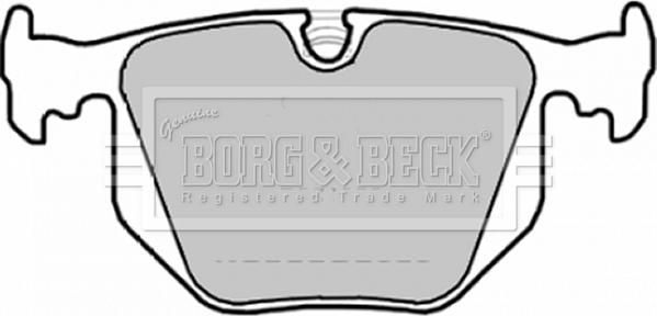 Borg & Beck BBP1872 - Brake Pad Set, disc brake autospares.lv