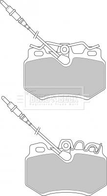 Borg & Beck BBP1395 - Brake Pad Set, disc brake autospares.lv