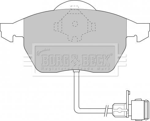 Borg & Beck BBP1392 - Brake Pad Set, disc brake autospares.lv