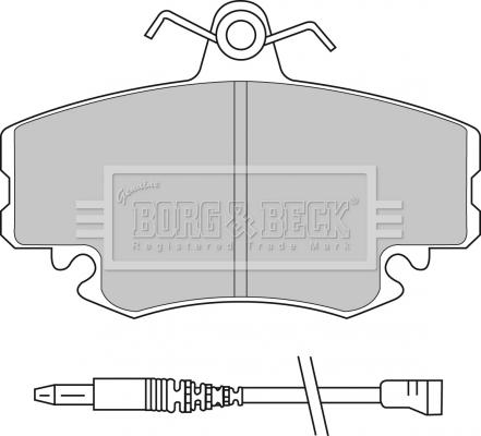 Borg & Beck BBP1397 - Brake Pad Set, disc brake autospares.lv