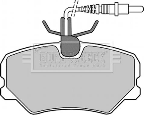 Borg & Beck BBP1346 - Brake Pad Set, disc brake autospares.lv