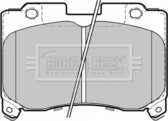 Borg & Beck BBP1354 - Brake Pad Set, disc brake autospares.lv