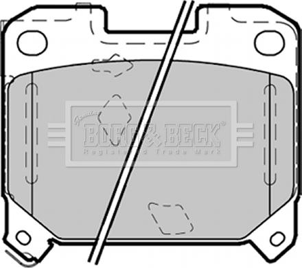 Borg & Beck BBP1355 - Brake Pad Set, disc brake autospares.lv