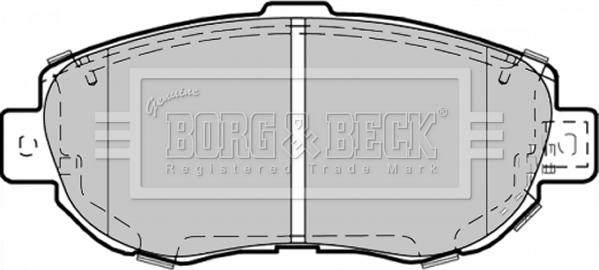 Borg & Beck BBP1353 - Brake Pad Set, disc brake autospares.lv