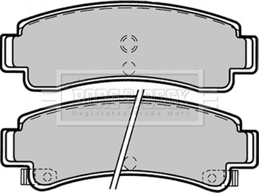 Borg & Beck BBP1366 - Brake Pad Set, disc brake autospares.lv