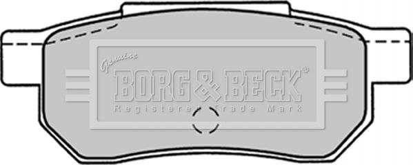 Borg & Beck BBP1301 - Brake Pad Set, disc brake autospares.lv