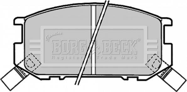 Borg & Beck BBP1318 - Brake Pad Set, disc brake autospares.lv