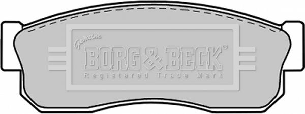 Borg & Beck BBP1312 - Brake Pad Set, disc brake autospares.lv