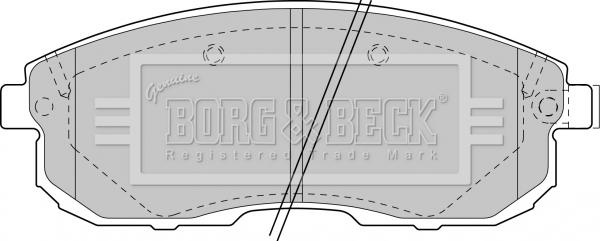 Borg & Beck BBP1383 - Brake Pad Set, disc brake autospares.lv