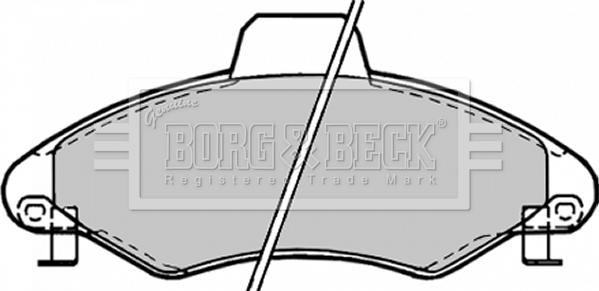 Borg & Beck BBP1382 - Brake Pad Set, disc brake autospares.lv