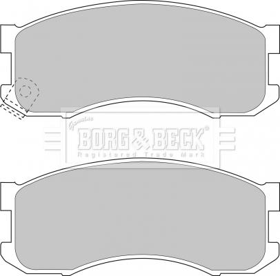 Borg & Beck BBP1336 - Brake Pad Set, disc brake autospares.lv