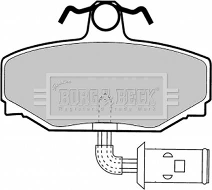 Borg & Beck BBP1332 - Brake Pad Set, disc brake autospares.lv