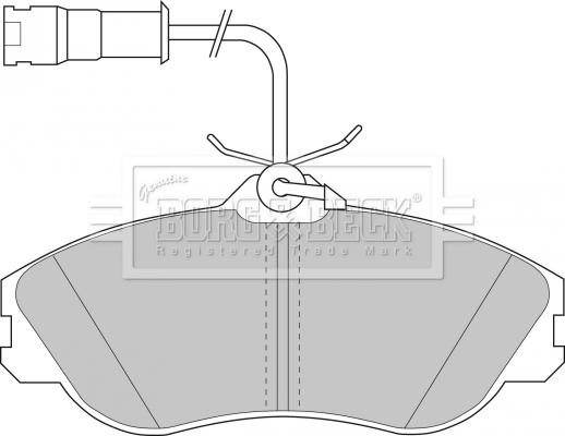 Borg & Beck BBP1324 - Brake Pad Set, disc brake autospares.lv