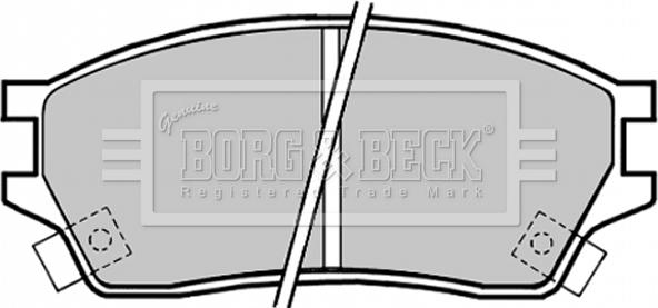 Borg & Beck BBP1325 - Brake Pad Set, disc brake autospares.lv