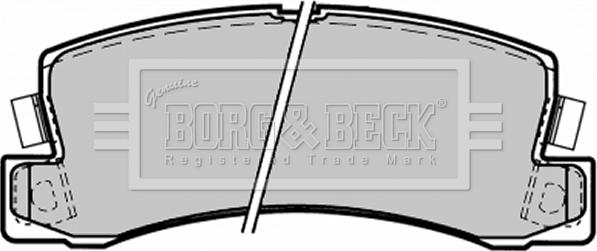 Borg & Beck BBP1371 - Brake Pad Set, disc brake autospares.lv