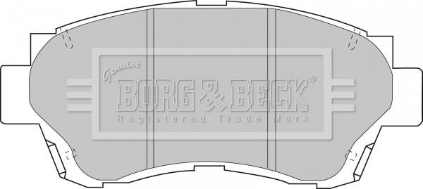 Borg & Beck BBP1377 - Brake Pad Set, disc brake autospares.lv