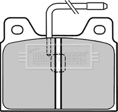 Borg & Beck BBP1295 - Brake Pad Set, disc brake autospares.lv