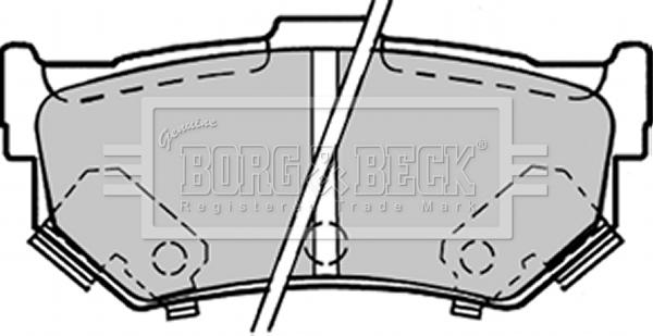 Borg & Beck BBP1298 - Brake Pad Set, disc brake autospares.lv