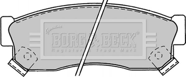 Borg & Beck BBP1244 - Brake Pad Set, disc brake autospares.lv