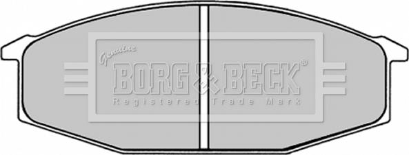 Borg & Beck BBP1245 - Brake Pad Set, disc brake autospares.lv