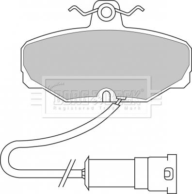 Borg & Beck BBP1242 - Brake Pad Set, disc brake autospares.lv