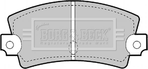 Borg & Beck BBP1247 - Brake Pad Set, disc brake autospares.lv