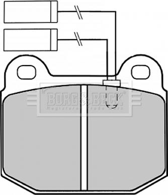 Borg & Beck BBP1254 - Brake Pad Set, disc brake autospares.lv