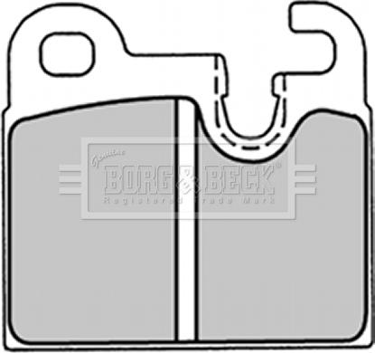 Borg & Beck BBP1255 - Brake Pad Set, disc brake autospares.lv