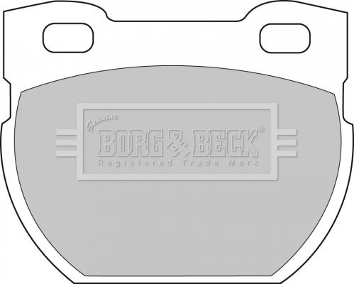 Borg & Beck BBP1250 - Brake Pad Set, disc brake autospares.lv