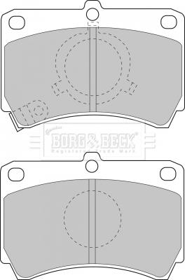 Borg & Beck BBP1269 - Brake Pad Set, disc brake autospares.lv