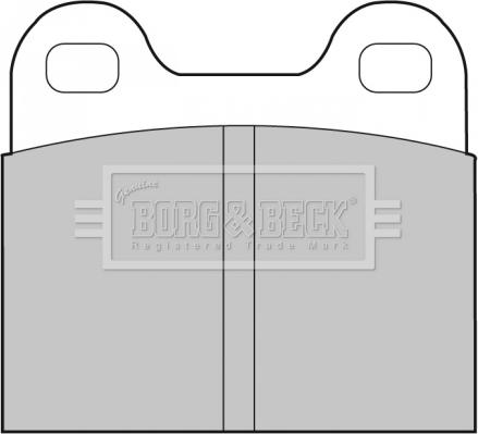 Borg & Beck BBP1260 - Brake Pad Set, disc brake autospares.lv