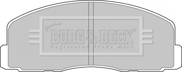 Borg & Beck BBP1262 - Brake Pad Set, disc brake autospares.lv