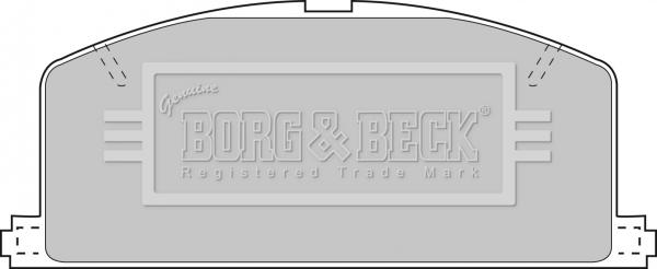 Borg & Beck BBP1267 - Brake Pad Set, disc brake autospares.lv