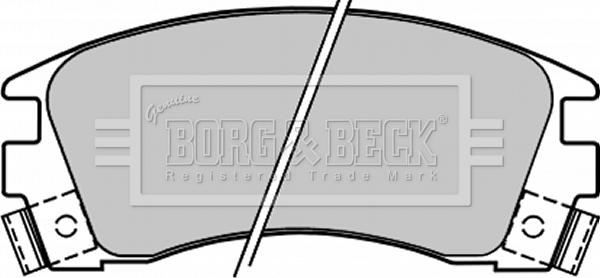 Borg & Beck BBP1209 - Brake Pad Set, disc brake autospares.lv