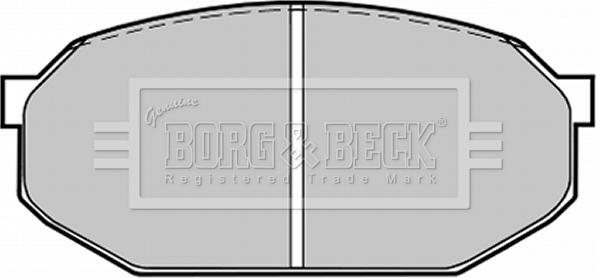 Borg & Beck BBP1205 - Brake Pad Set, disc brake autospares.lv