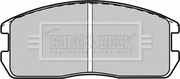 Borg & Beck BBP1200 - Brake Pad Set, disc brake autospares.lv