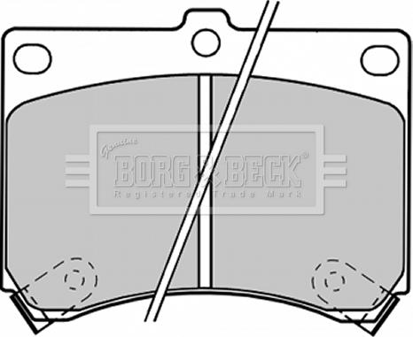 Borg & Beck BBP1208 - Brake Pad Set, disc brake autospares.lv