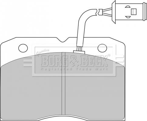 Borg & Beck BBP1202 - Brake Pad Set, disc brake autospares.lv