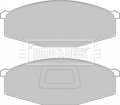 Borg & Beck BBP1214 - Brake Pad Set, disc brake autospares.lv