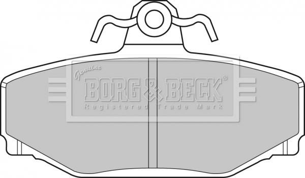 Borg & Beck BBP1218 - Brake Pad Set, disc brake autospares.lv