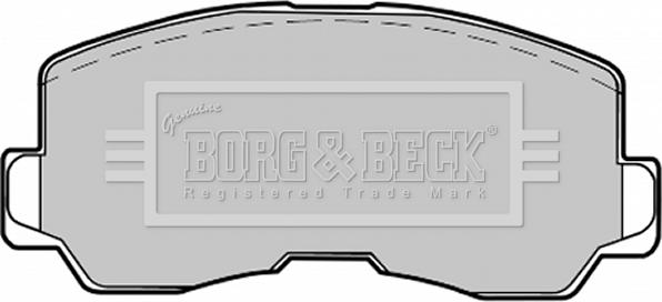 Borg & Beck BBP1213 - Brake Pad Set, disc brake autospares.lv