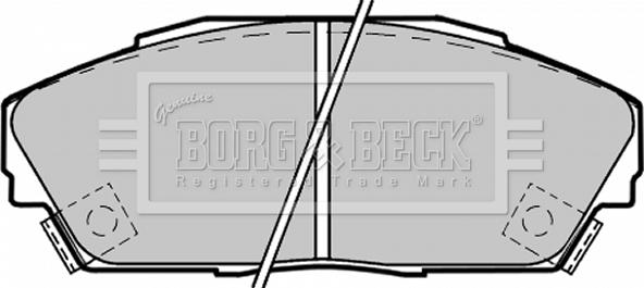 Borg & Beck BBP1217 - Brake Pad Set, disc brake autospares.lv